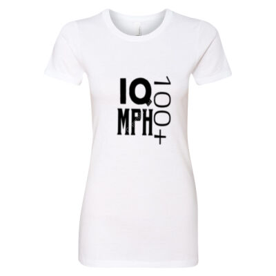 IQ 100+ MPH - Smart-Cute-Funny Unisex T-shirt designs Thumbnail