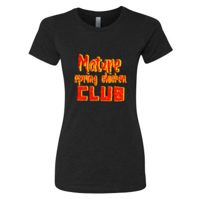 Mature Spring Chicken Club - Next Level - Ladies CVC Crew Thumbnail